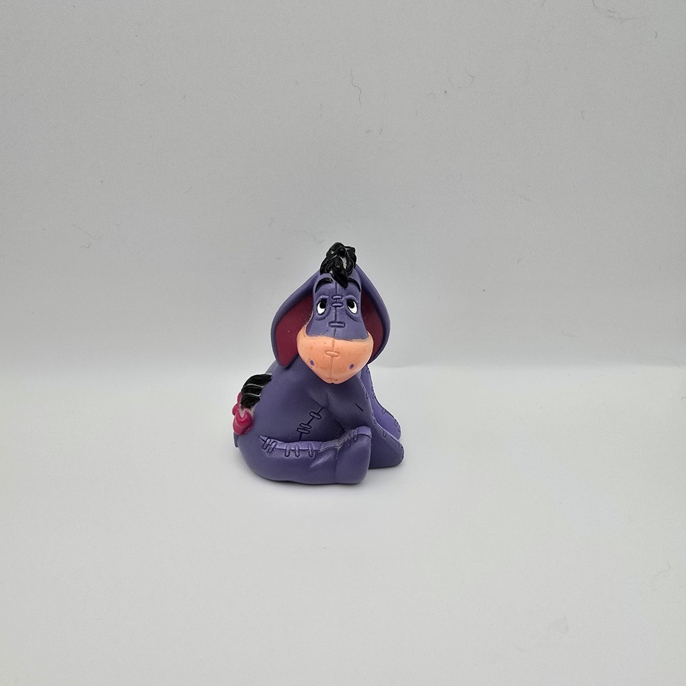 Disney Winnie the Pooh Eeyore Mini Figure Purple Donkey PVC Cake Topper Toy